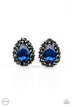 Load image into Gallery viewer, Quintessentially Queen - Blue  Clip-On Paparazzi Earrings

