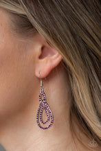Load image into Gallery viewer, Sassy Sophistication - Purple - Paparazzi Earrings
