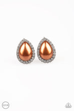 Load image into Gallery viewer, Old Hollywood Opulence - Brown -  Clip-on Paparazzi Earrings
