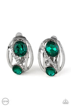 Load image into Gallery viewer, Wheres The FIREWORK? - Green - Clip-on Paparazzi Earrings
