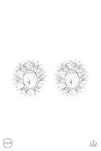Load image into Gallery viewer, Serious Star Power - White Paparazzi Clip-on Earrings
