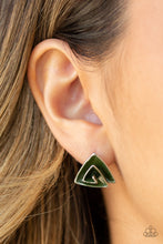 Load image into Gallery viewer, On Blast - Green - Paparazzi Earrings
