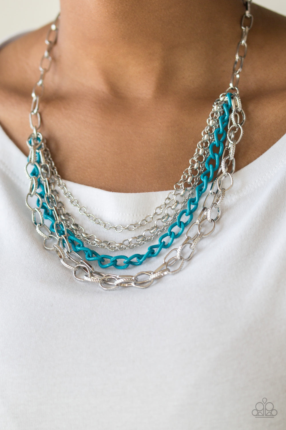Color Bomb - Blue - Paparazzi Necklace