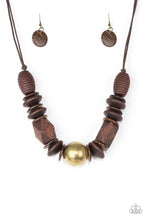Load image into Gallery viewer, Grand Turks Getaway - Brass - Paparazzi Necklace
