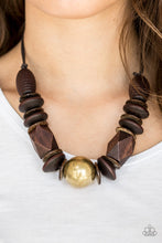 Load image into Gallery viewer, Grand Turks Getaway - Brass - Paparazzi Necklace
