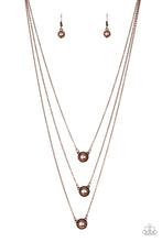 Load image into Gallery viewer, Paparazzi A Love For Luster - Copper Pearl Necklace
