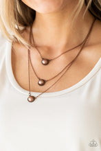 Load image into Gallery viewer, Paparazzi A Love For Luster - Copper Pearl Necklace
