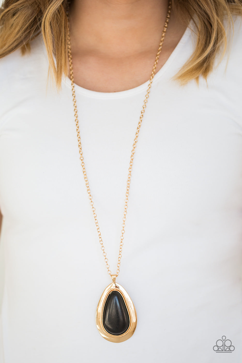 BADLAND To The Bone - Gold Necklace- Paparazzi