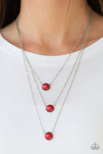 Load image into Gallery viewer, Paparazzi A Love For Luster - Red Pearl Necklace
