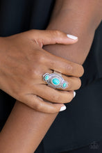 Load image into Gallery viewer, Dune Drifter - Blue - Paparazzi Ring
