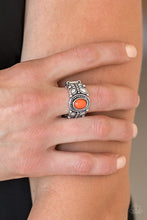 Load image into Gallery viewer, Butterfly Belle - Orange - Paparazzi Ring
