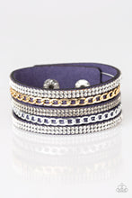 Load image into Gallery viewer, Paparazzi Fashion Fiend - Blue Wrap Bracelet
