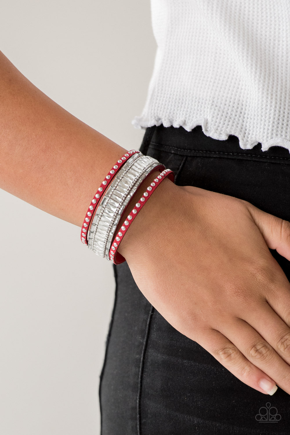 Rock Star Rocker - Red - Paparazzi Bracelet