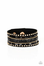 Load image into Gallery viewer, Rock Star Rocker - Gold Paparazzi Bracelet
