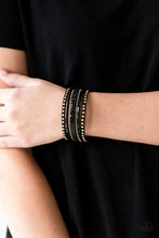 Load image into Gallery viewer, Rock Star Rocker - Gold Paparazzi Bracelet
