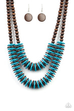 Load image into Gallery viewer, Dominican Disco - Blue - Paparazzi Necklace
