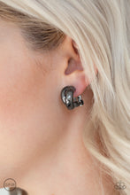 Load image into Gallery viewer, Dining Out Black Clip-on Earrings
