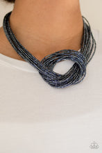 Load image into Gallery viewer, Knotted Knockout - Blue Paparazzi Necklace
