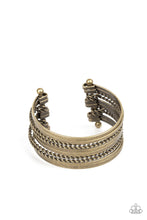 Load image into Gallery viewer, Perfectly Patterned - Brass - Paparazzi Bracelet
