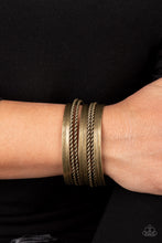 Load image into Gallery viewer, Perfectly Patterned - Brass - Paparazzi Bracelet
