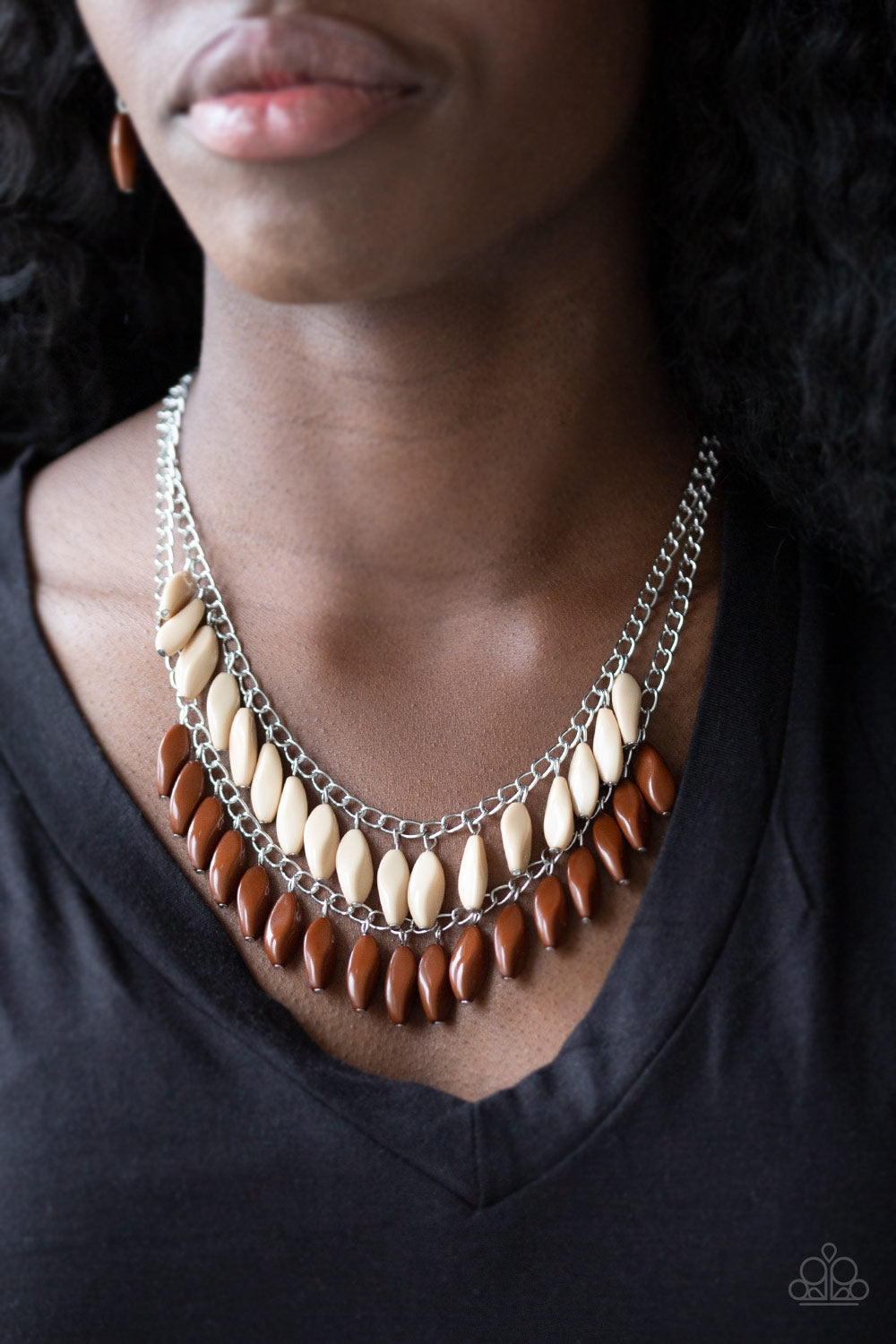 Beaded Boardwalk - Brown - Paparazzi