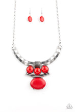 Load image into Gallery viewer, Commander In CHIEFETTE - Red - Paparazzi Necklace
