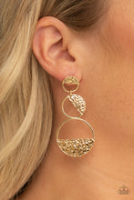 Load image into Gallery viewer, Triple Trifecta - Gold - Paparazzi Earrings
