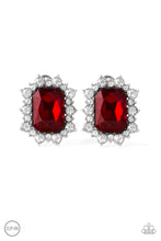 Load image into Gallery viewer, Prime Time Shimmer - Red -  Clip-on Paparazzi Earrings
