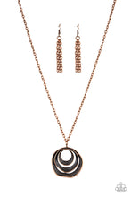 Load image into Gallery viewer, Breaking Pattern - Copper Paparazzi Necklace
