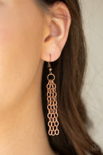 Load image into Gallery viewer, Breaking Pattern - Copper Paparazzi Necklace
