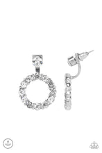 Load image into Gallery viewer, Diamond Halo - White- Paparazzi Earrings
