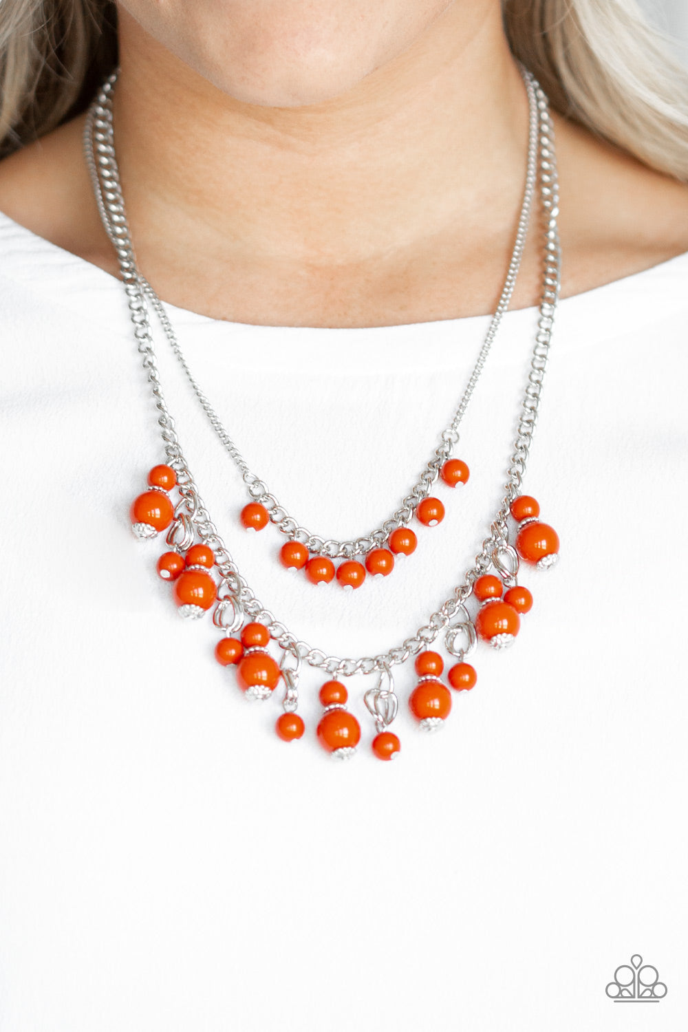 Beautifully Beaded - Orange Necklace