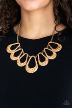 Load image into Gallery viewer, Teardrop Envy - Gold Necklace Paparazzi
