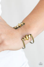 Load image into Gallery viewer, Glam Power - Brass - Paparazzi Accessories
