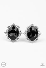 Load image into Gallery viewer, Regally Radiant - Black - Clip-on Paparazzi Earrings
