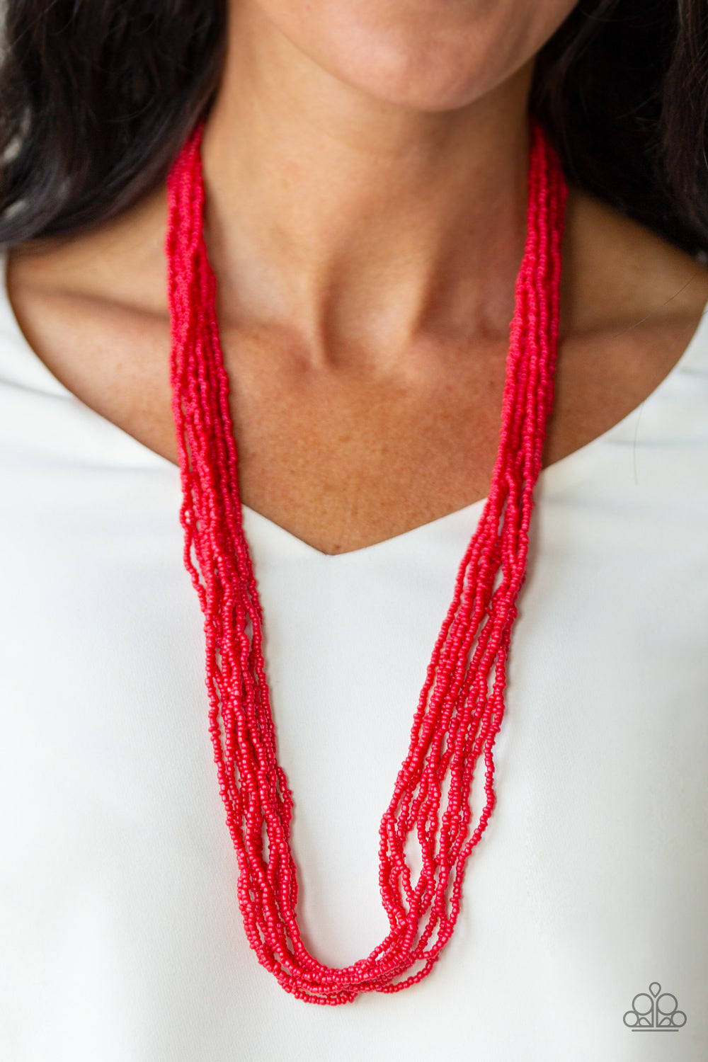 Paparazzi Necklace ~ Congo Colada  Red