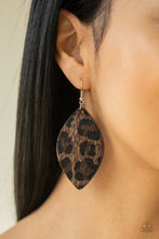 Load image into Gallery viewer, Paparazzi &quot;GRR-irl Power!&quot; - Brown Cheetah Earrings
