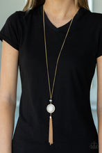 Load image into Gallery viewer, Sparkling Spectacle - Gold  Necklace - Paparazzi
