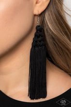 Load image into Gallery viewer, Magic Carpet Ride - Black Paparazzi Earrings
