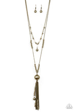 Load image into Gallery viewer, Abstract Elegance - Brass - Paparazzi Necklace
