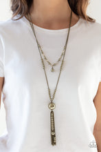 Load image into Gallery viewer, Abstract Elegance - Brass - Paparazzi Necklace
