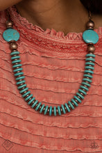 Load image into Gallery viewer, Paparazzi Desert Revival Necklace - Turquoise- Necklace
