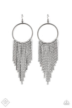 Load image into Gallery viewer, Paparazzi Streamlined Shimmer - Black Earrings

