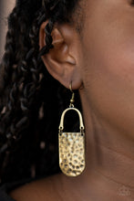 Load image into Gallery viewer, Resort Relic - Brass - Paparazzi Earrings
