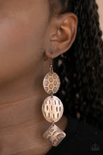 Load image into Gallery viewer, Mixed Movement - Copper - Paparazzi Earrings
