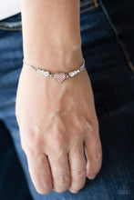 Load image into Gallery viewer, Big-Hearted Beam - Pink - Paparazzi Bracelet
