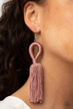 Load image into Gallery viewer, Tassels and Tiaras - Pink - Paparazzi Earrings
