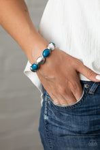 Load image into Gallery viewer, Decadently Dewy - Blue - Paparazzi Bracelet
