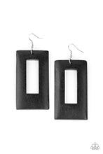 Load image into Gallery viewer, Totally Framed - Black - Paparazzi Earrings
