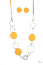 Load image into Gallery viewer, Sooner or LEATHER - Yellow - Paparazzi Necklace
